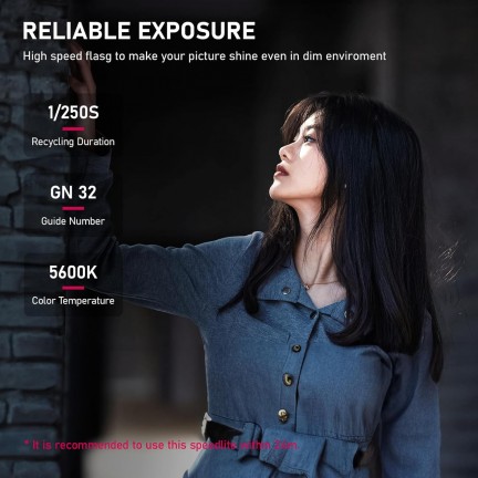 Ulanzi F32 L060GBB2 Compact Camera Flash Speedlite