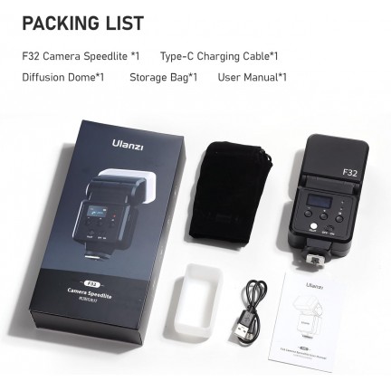 Ulanzi F32 L060GBB2 Compact Camera Flash Speedlite