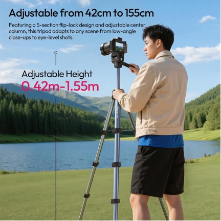 Ulanzi TT39 Video Tripod for Smartphone Camera with Phone Clamps