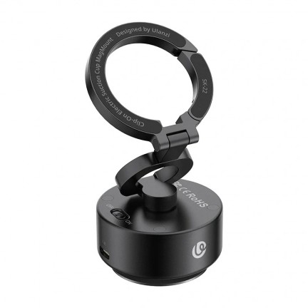 Ulanzi SK-22 Electric Suction Cup MagMount Phone Holder for iPhone & Android, Magnetic Vacuum Mount