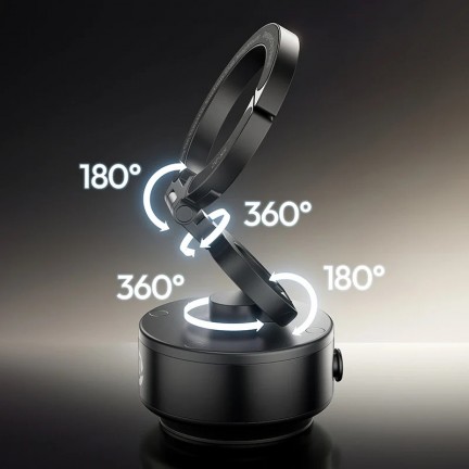 Ulanzi SK-22 Electric Suction Cup MagMount Phone Holder for iPhone & Android, Magnetic Vacuum Mount