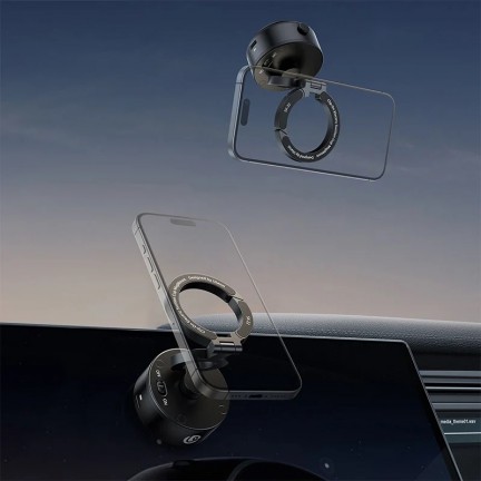 Ulanzi SK-22 Electric Suction Cup MagMount Phone Holder for iPhone & Android, Magnetic Vacuum Mount