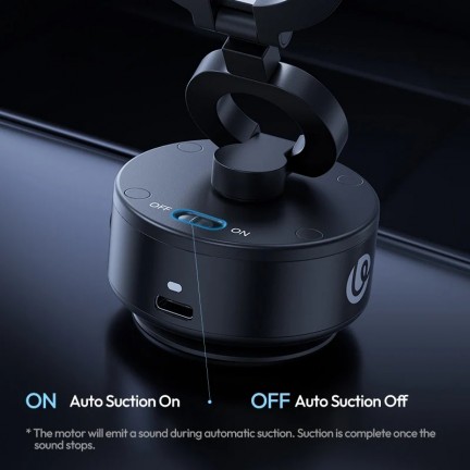Ulanzi SK-22 Electric Suction Cup MagMount Phone Holder for iPhone & Android, Magnetic Vacuum Mount