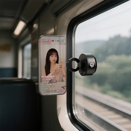 Ulanzi SK-22 Electric Suction Cup MagMount Phone Holder for iPhone & Android, Magnetic Vacuum Mount