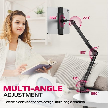 Ulanzi T2 Adjustable Tablet/SmartPhone Holder Stand for Desktops/Bedheads