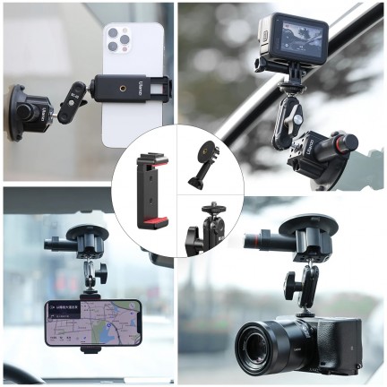 Ulanzi SC-01 Heavy-Duty Suction Cup Mount for Camera/Phone (3")