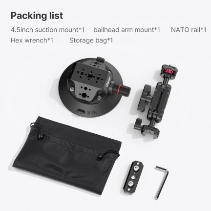 Ulanzi SC-02 Heavy-Duty Suction Cup Mount for Camera
