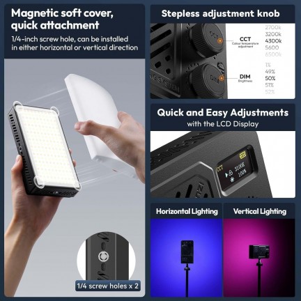 Ulanzi LM-P40RGB 40W RGB Portable Video Light