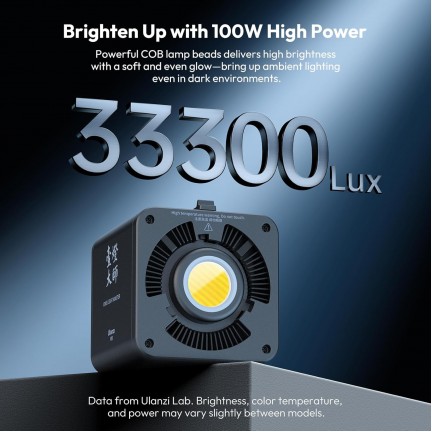Ulanzi ML100Bi 100W Bi Color COB Video Light with Built-In Battery