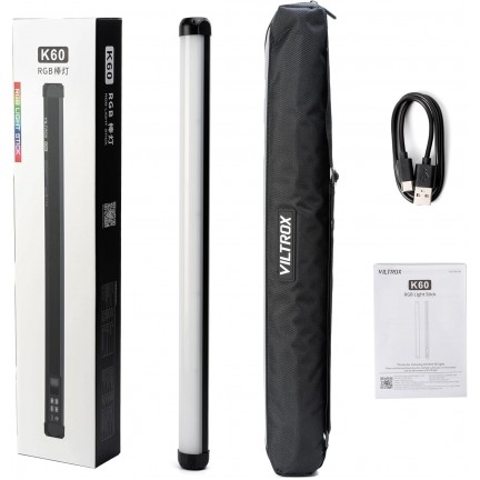VILTROX K60 20W Handheld RGB LED Light Stick Black (22.8")