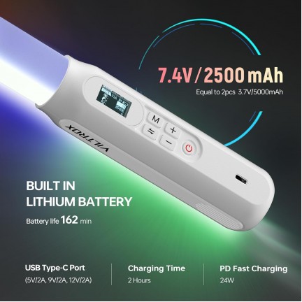 VILTROX P12 10W RGB LED Pixel Light Stick (22.76")