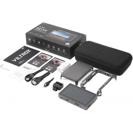 VILTROX DC-X3 6" Touchscreen HDMI/SDI On-Camera Monitor with Cage