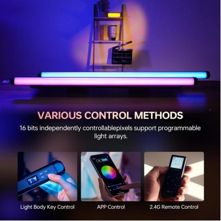VILTROX K90 2 Kit 30W Handheld RGB LED Light Stick Black (38.31")