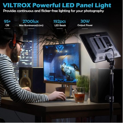 Viltrox VL-200T Bi-Color LED Light with Stand