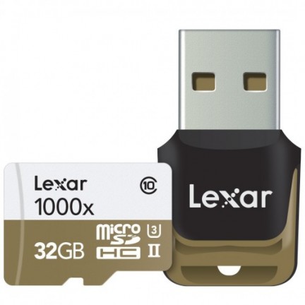 ليكسار بطاقة ذاكرة ماكرو 32 جيجا للجوالات والكاميرات 633x microSDXC 64GB UHS-II/U3