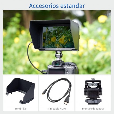 FEELWORLD T7 PLUS 7 Inch 3D LUT DSLR Camera Field Monitor with Waveform 4K HDMI Aluminum Housing