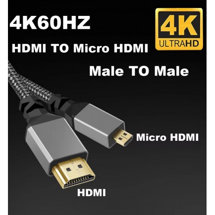 4K UHD HDMI TO MICRO HDMI 1M Cable