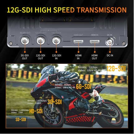 FeelWorld S7 7" 12G-SDI/HDMI 2.0 Camera Field Monitor