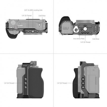 SmallRig Camera Cage with Mini Top Handle Kit for Sony ZV-E10