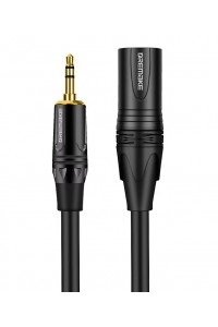 XLR Male To 3.5mm Cable Unbalanced Male XLR To 1/8 Inch Stereo Jack Aux Microphone Cable 3M