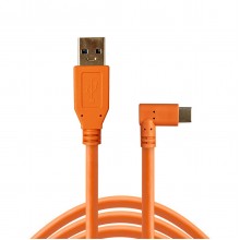 USB 3.0 to Type-C High-Visibility Orange Cable 1.5M