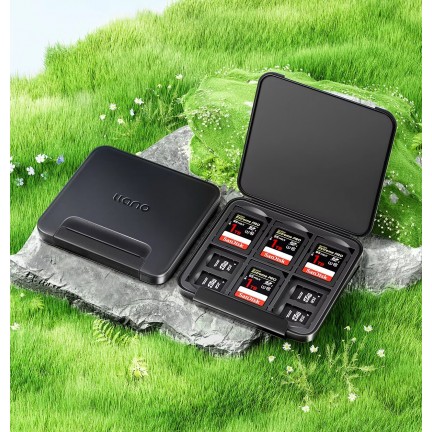 Llano Card Case Holder Water Resistant Anti-Shock Memory Card Case for SD/Micro SD TF Card