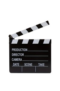 Director Film Movie Cut Action Scene Slateboard Clapper Board 20x18cm