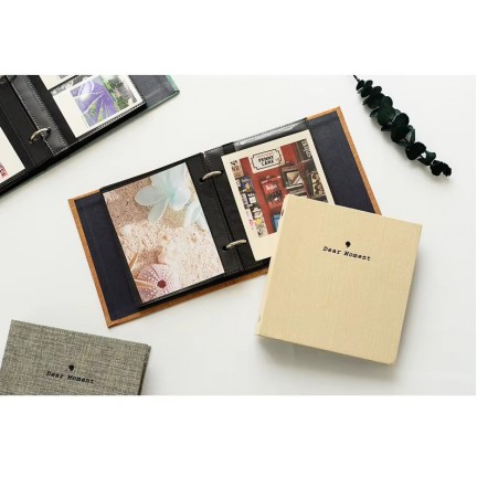 Instax Mini Film Photo Book Album 100 Pockets for Fujifilm Instax Film 7/8/9/10/11/12/Evo (Denim Blue)