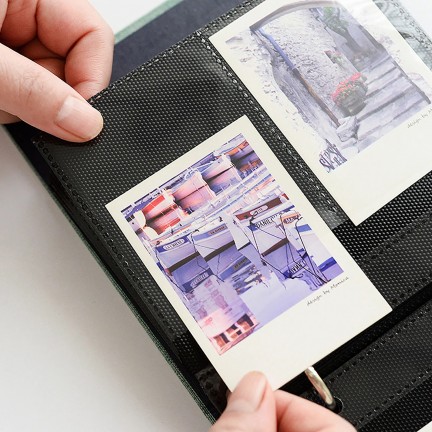 Instax Mini Film Photo Book Album 100 Pockets for Fujifilm Instax Film 7/8/9/10/11/12/Evo (Denim Blue)
