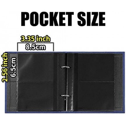 Instax Mini Film Photo Book Album 100 Pockets for Fujifilm Instax Film 7/8/9/10/11/12/Evo (Denim Blue)