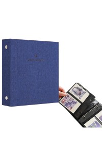 Instax Mini Film Photo Book Album 100 Pockets for Fujifilm Instax Film 7/8/9/10/11/12/Evo (Denim Blue)