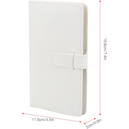 Instax Mini Film Photo Book Album 108 Pockets for Fujifilm Instax Film 7/8/9/10/11/12/Evo (Clay White)