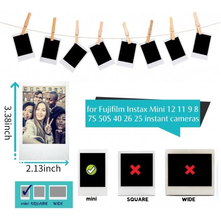 Instax Mini Film Photo Book Album 108 Pockets for Fujifilm Instax Film 7/8/9/10/11/12/Evo (Clay White)