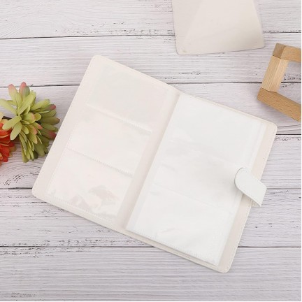 Instax Mini Film Photo Book Album 108 Pockets for Fujifilm Instax Film 7/8/9/10/11/12/Evo (Clay White)