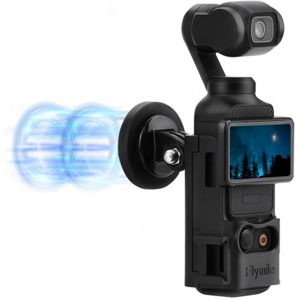 Pocket 3 Magnetic Mount Magnet Bracket Expansion Adapter Holder with Cold Shoe