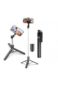 Selfie Stick R1-L with Tripod Stand 67 Inch Long with 7 Section Stable Base Bluetooth Remote