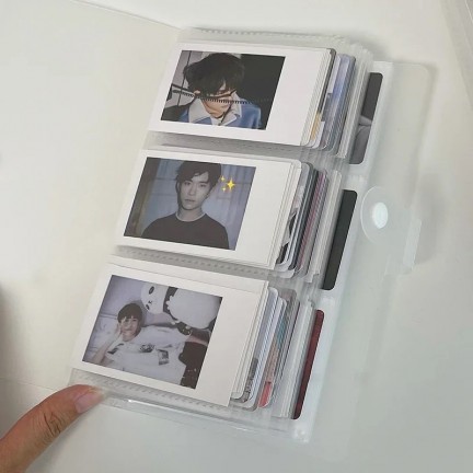 Instax Mini Film Transparent Photo Book Album 120 Pockets for Fujifilm Instax Film 7/8/9/10/11/12/Evo