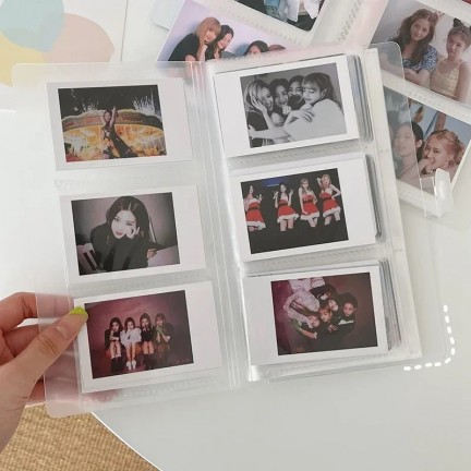 Instax Mini Film Transparent Photo Book Album 120 Pockets for Fujifilm Instax Film 7/8/9/10/11/12/Evo