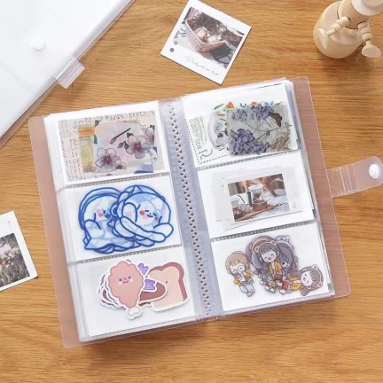 Instax Mini Film Transparent Photo Book Album 120 Pockets for Fujifilm Instax Film 7/8/9/10/11/12/Evo