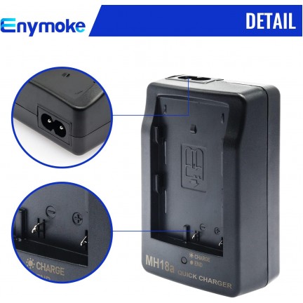 MH-18a Battery Quick Charger for Compatible with Nikon EN-EL3 EN-EL3e