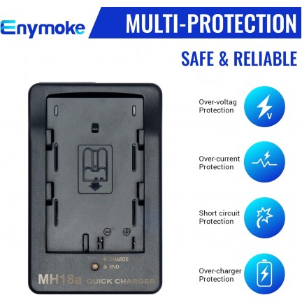 MH-18a Battery Quick Charger for Compatible with Nikon EN-EL3 EN-EL3e