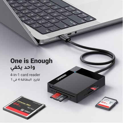UGREEN 4in1 USB-C Card Reader For SD/TF/CF/MS Quad Card Reading