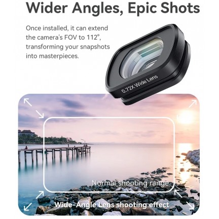 Wide-Angle Lens for DJI Osmo Pocket 3
