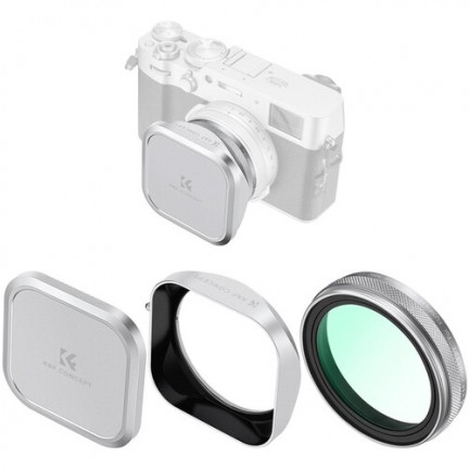 K&F Concept Nano-X MCUV Filter, Hood, and Cap for FUJIFILM X100 Series