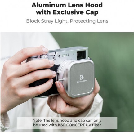 K&F Concept Nano-X MCUV Filter, Hood, and Cap for FUJIFILM X100 Series