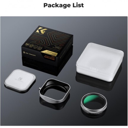 K&F Concept Nano-X MCUV Filter, Hood, and Cap for FUJIFILM X100 Series