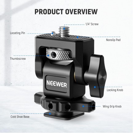 NEEWER MA006 Field Monitor Holder with Cold Shoe Mount