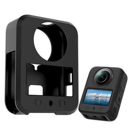 Silicone Case Anti-Scratch Shockproof Full Body For DJI Osmo 360 (Black)