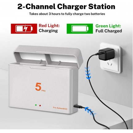 Battery Charger for DJI Osmo 360/ Action 5Pro/4/3