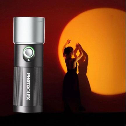 PHOTOOLEX x AMBITFUL 10W Flash Light Photography Spotlight Four Colors